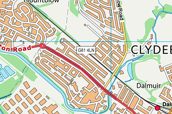 G81 4LN map - OS VectorMap District (Ordnance Survey) G81 4LN map - OS VectorMap District (Ordnance Survey)