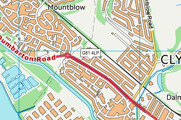 G81 4LP map - OS VectorMap District (Ordnance Survey)