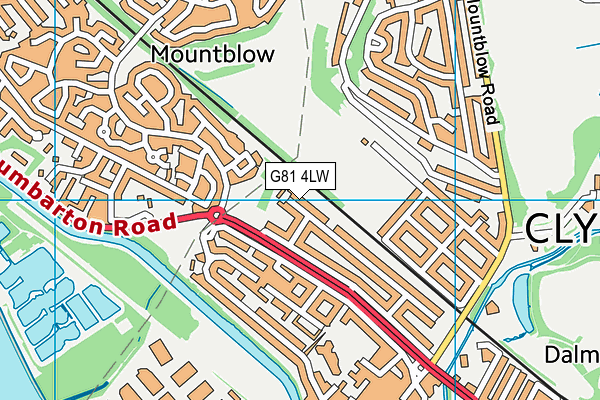 G81 4LW map - OS VectorMap District (Ordnance Survey) G81 4LW map - OS VectorMap District (Ordnance Survey)
