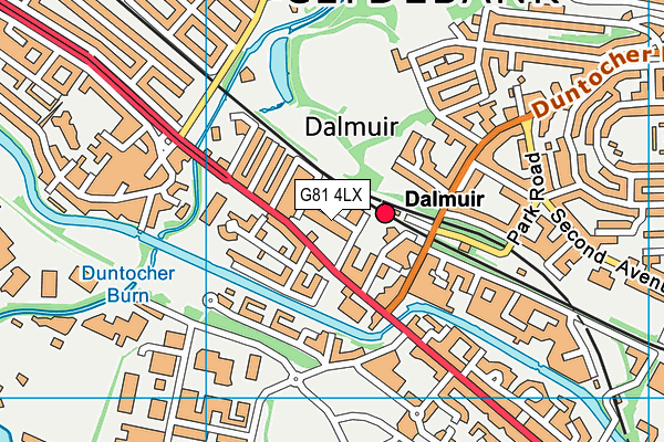 G81 4LX map - OS VectorMap District (Ordnance Survey) G81 4LX map - OS VectorMap District (Ordnance Survey)