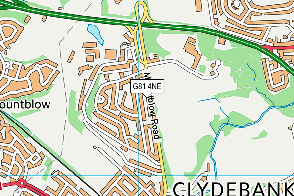G81 4NE map - OS VectorMap District (Ordnance Survey)