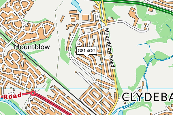G81 4QG map - OS VectorMap District (Ordnance Survey)
