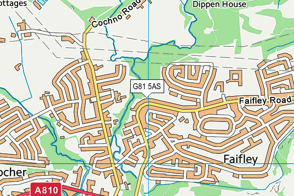 G81 5AS map - OS VectorMap District (Ordnance Survey)