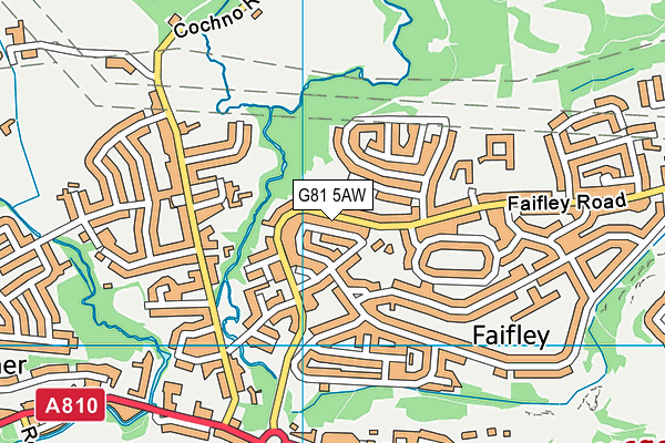 G81 5AW map - OS VectorMap District (Ordnance Survey)