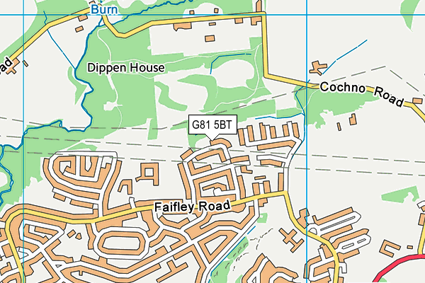 G81 5BT map - OS VectorMap District (Ordnance Survey)
