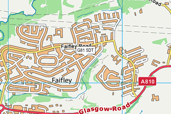 G81 5DT map - OS VectorMap District (Ordnance Survey)