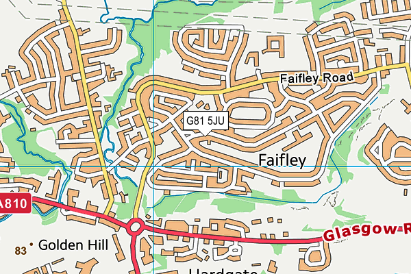 G81 5JU map - OS VectorMap District (Ordnance Survey)