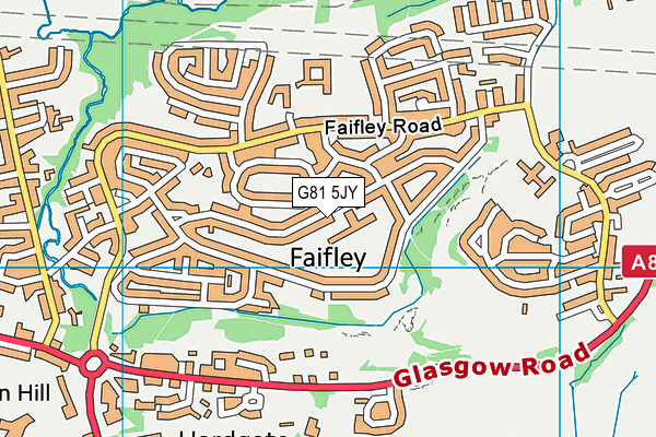 G81 5JY map - OS VectorMap District (Ordnance Survey)