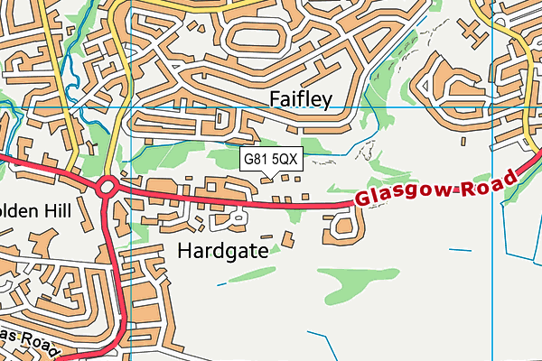 G81 5QX map - OS VectorMap District (Ordnance Survey)