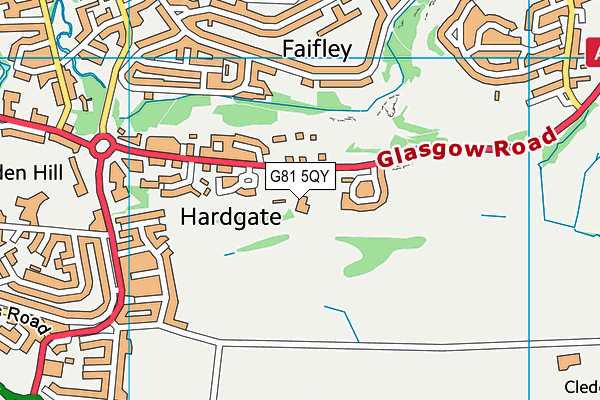 G81 5QY map - OS VectorMap District (Ordnance Survey)