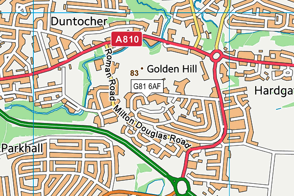 G81 6AF map - OS VectorMap District (Ordnance Survey) G81 6AF map - OS VectorMap District (Ordnance Survey)