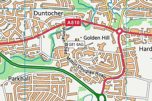 G81 6AG map - OS VectorMap District (Ordnance Survey) G81 6AG map - OS VectorMap District (Ordnance Survey)