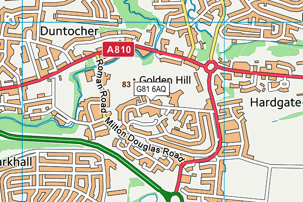 G81 6AQ map - OS VectorMap District (Ordnance Survey)