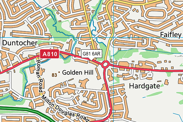 G81 6AR map - OS VectorMap District (Ordnance Survey)