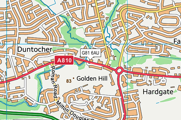 G81 6AU map - OS VectorMap District (Ordnance Survey)