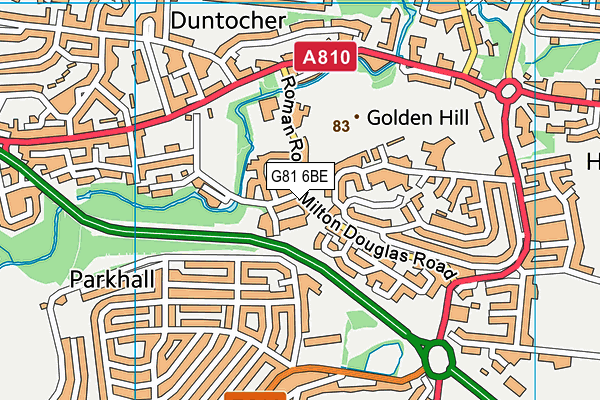 G81 6BE map - OS VectorMap District (Ordnance Survey) G81 6BE map - OS VectorMap District (Ordnance Survey)
