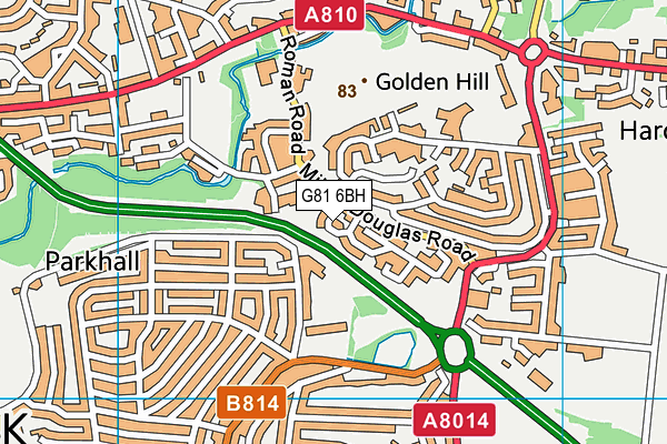 G81 6BH map - OS VectorMap District (Ordnance Survey) G81 6BH map - OS VectorMap District (Ordnance Survey)