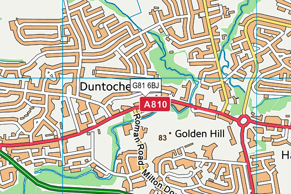 G81 6BJ map - OS VectorMap District (Ordnance Survey)