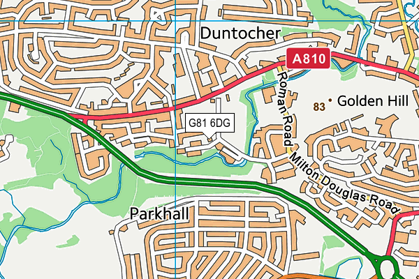 G81 6DG map - OS VectorMap District (Ordnance Survey)