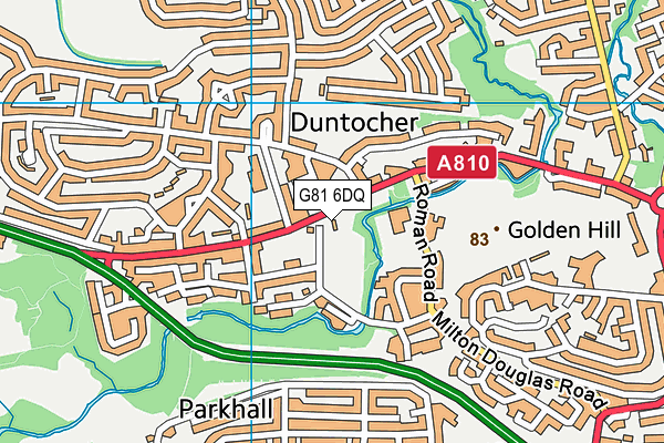 G81 6DQ map - OS VectorMap District (Ordnance Survey)