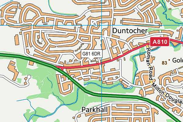 G81 6DR map - OS VectorMap District (Ordnance Survey)