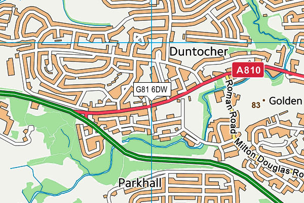 G81 6DW map - OS VectorMap District (Ordnance Survey) G81 6DW map - OS VectorMap District (Ordnance Survey)