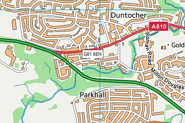 G81 6EH map - OS VectorMap District (Ordnance Survey) G81 6EH map - OS VectorMap District (Ordnance Survey)