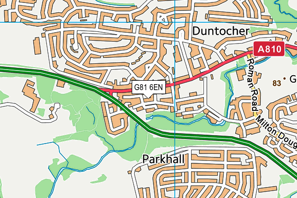 G81 6EN map - OS VectorMap District (Ordnance Survey)
