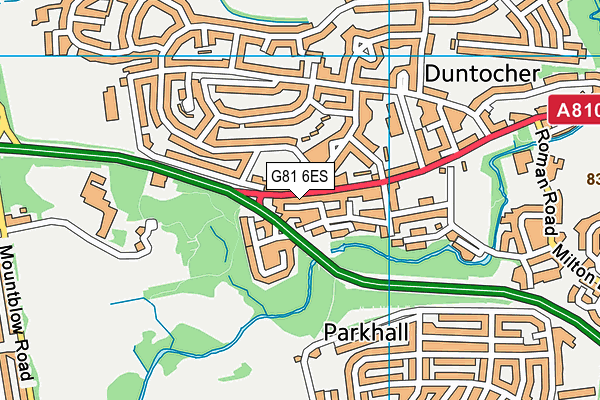 G81 6ES map - OS VectorMap District (Ordnance Survey)
