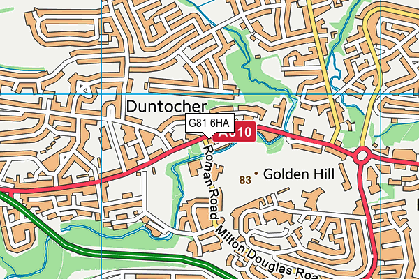 G81 6HA map - OS VectorMap District (Ordnance Survey) G81 6HA map - OS VectorMap District (Ordnance Survey)