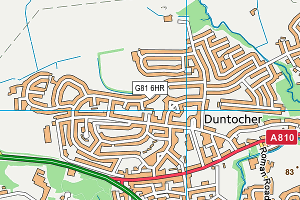 G81 6HR map - OS VectorMap District (Ordnance Survey)