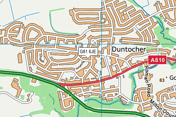 G81 6JE map - OS VectorMap District (Ordnance Survey) G81 6JE map - OS VectorMap District (Ordnance Survey)