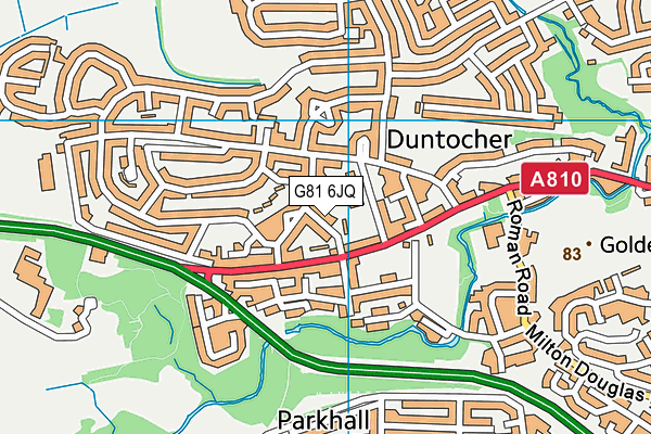 G81 6JQ map - OS VectorMap District (Ordnance Survey)