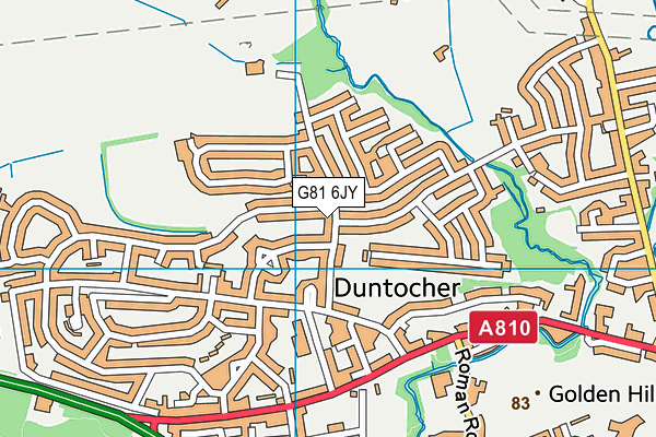 G81 6JY map - OS VectorMap District (Ordnance Survey)