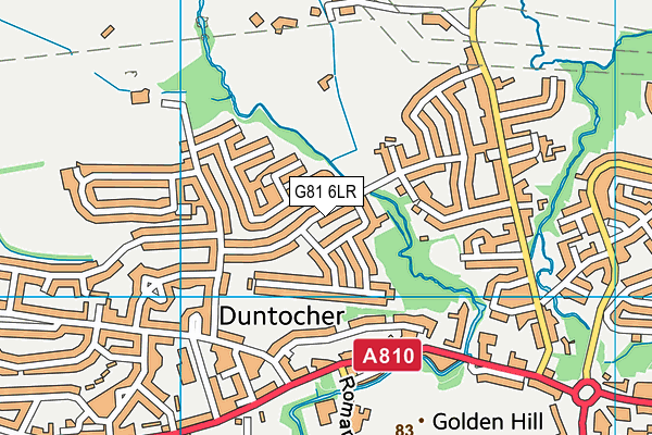 G81 6LR map - OS VectorMap District (Ordnance Survey)