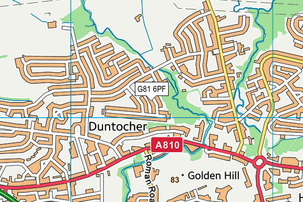 G81 6PF map - OS VectorMap District (Ordnance Survey) G81 6PF map - OS VectorMap District (Ordnance Survey)