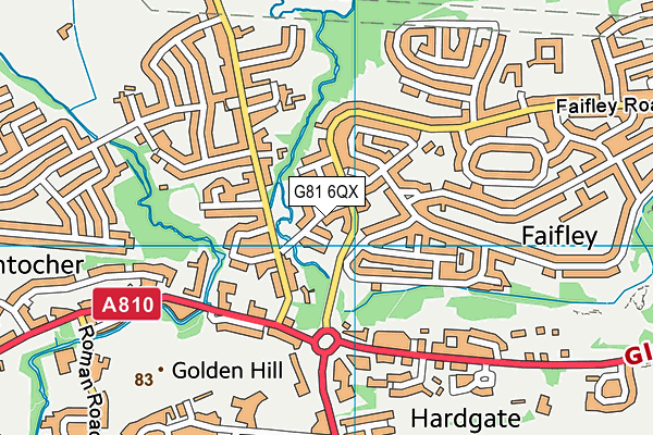 G81 6QX map - OS VectorMap District (Ordnance Survey) G81 6QX map - OS VectorMap District (Ordnance Survey)