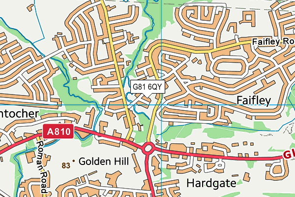 G81 6QY map - OS VectorMap District (Ordnance Survey)