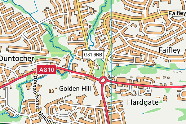 G81 6RB map - OS VectorMap District (Ordnance Survey)