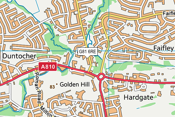G81 6RE map - OS VectorMap District (Ordnance Survey) G81 6RE map - OS VectorMap District (Ordnance Survey)