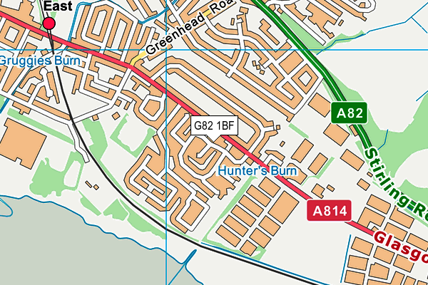 G82 1BF map - OS VectorMap District (Ordnance Survey) G82 1BF map - OS VectorMap District (Ordnance Survey)