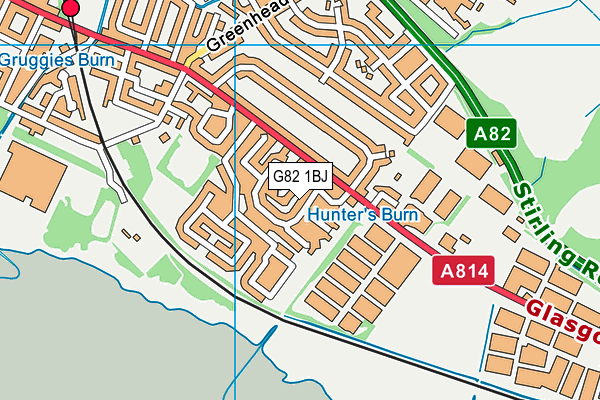 G82 1BJ map - OS VectorMap District (Ordnance Survey) G82 1BJ map - OS VectorMap District (Ordnance Survey)