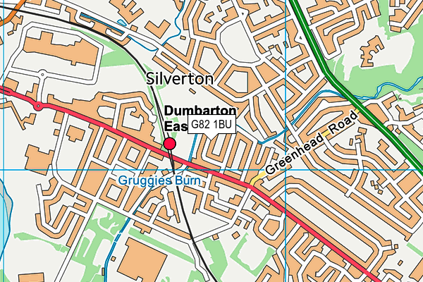 G82 1BU map - OS VectorMap District (Ordnance Survey)
