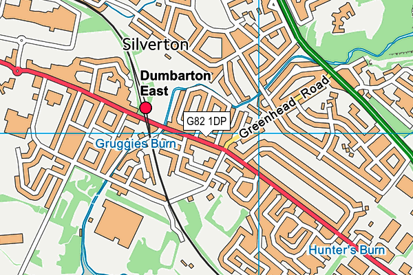 G82 1DP map - OS VectorMap District (Ordnance Survey)
