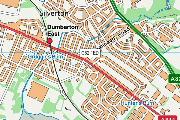 G82 1ED map - OS VectorMap District (Ordnance Survey)