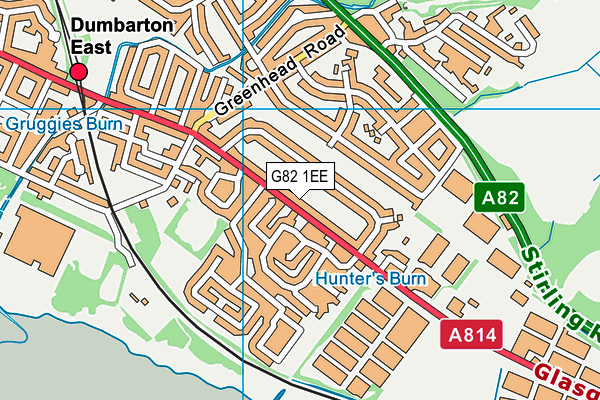 G82 1EE map - OS VectorMap District (Ordnance Survey) G82 1EE map - OS VectorMap District (Ordnance Survey)