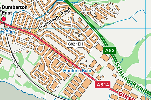G82 1EH map - OS VectorMap District (Ordnance Survey) G82 1EH map - OS VectorMap District (Ordnance Survey)