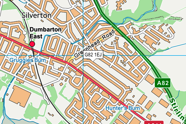G82 1EJ map - OS VectorMap District (Ordnance Survey) G82 1EJ map - OS VectorMap District (Ordnance Survey)