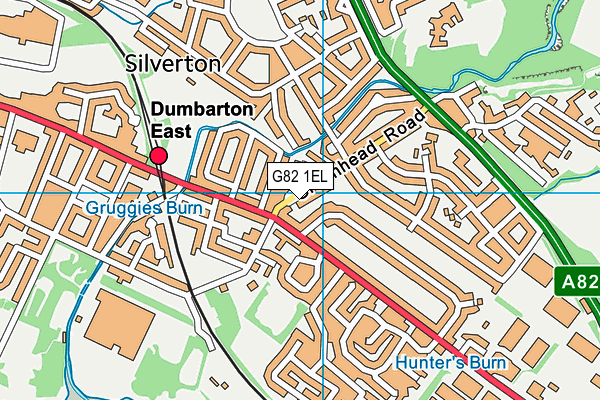 G82 1EL map - OS VectorMap District (Ordnance Survey)