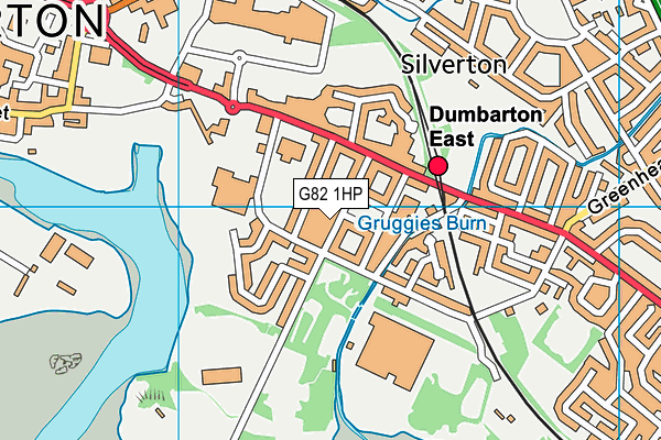 G82 1HP map - OS VectorMap District (Ordnance Survey)